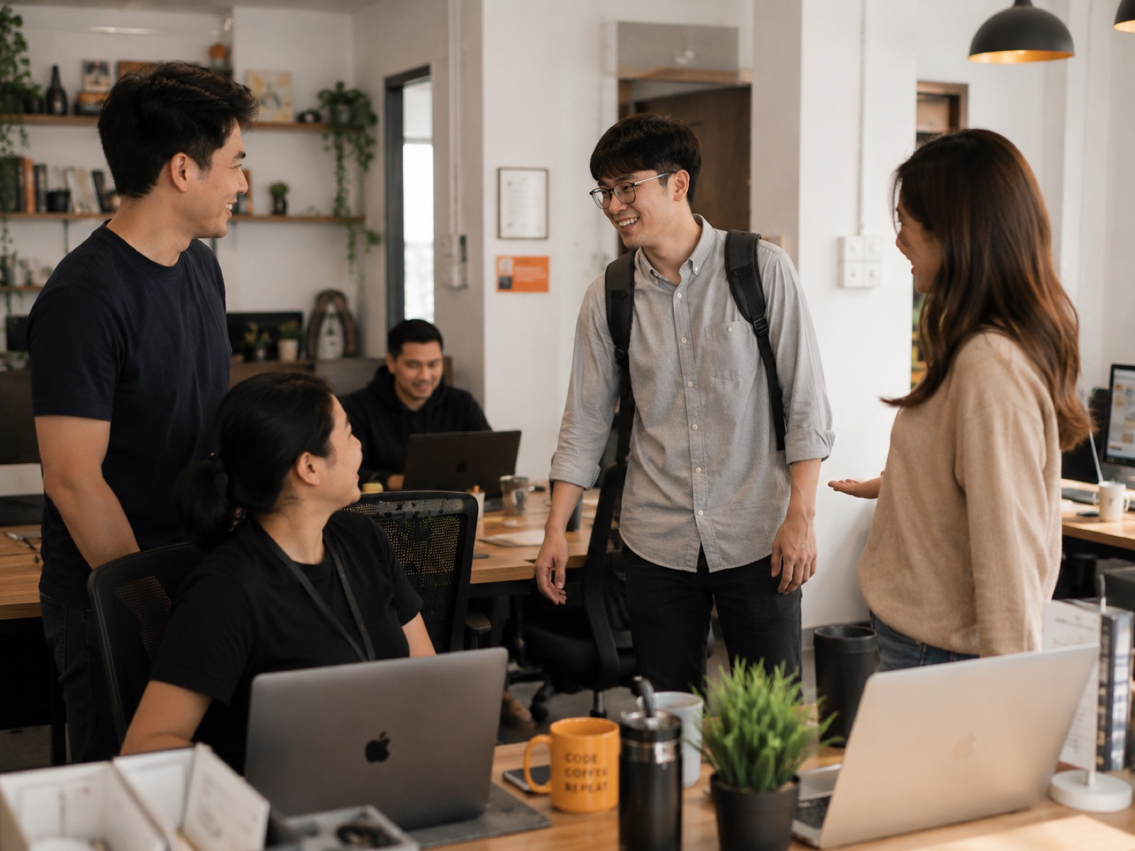 A candidate’s first day with their new team